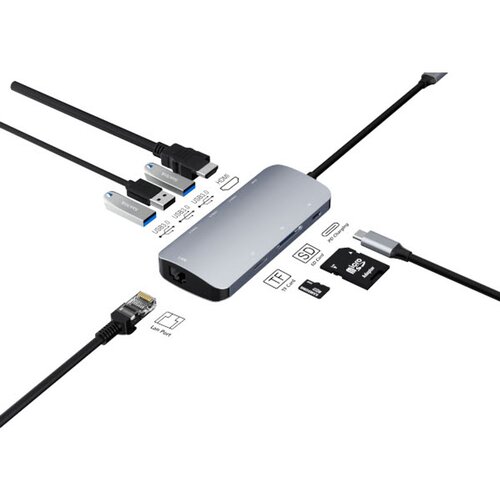 Asonic USB Tip C na HDMI,LAN, U3.0/Tip C, SD čitač Slike