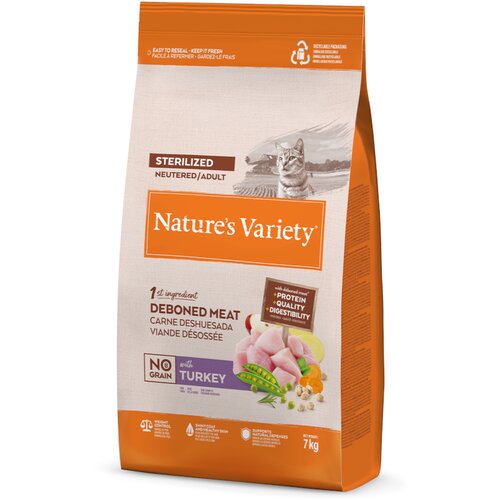  1 kg gratis! 7 kg Nature's Variety - No Grain Sterilized Adult puretina Cijene