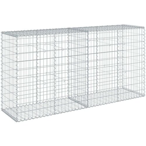 VidaXL Gabionska ko&amp;scaron;ara s poklopcem 200x50x100 cm pocinčano željezo Slike