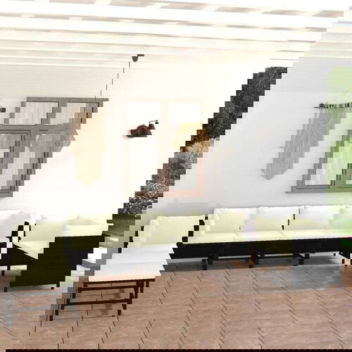 Poli 10-dijelna vrtna garnitura od poliratana s jastucima crna Cijene