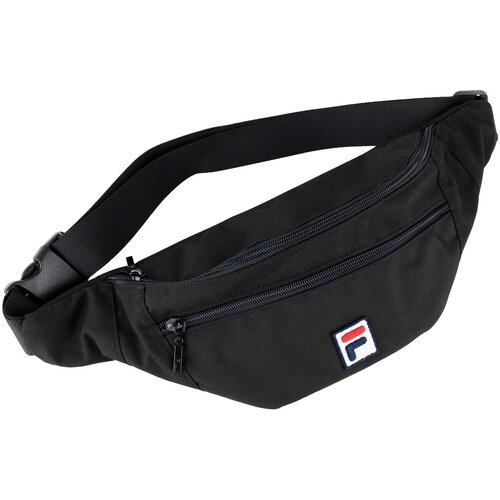 Fila Bissau Coated Canvas Double Zipper Waist Bag Crna Cijene