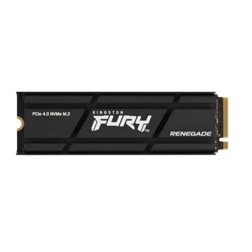 Kingston M.2 NVMe 1TB, 2280, PCIe Gen 4x4, FURY Renegade, 3D TLC NAND, Read up to 7,300 MB/s, Write up to 6,000 MB/s, Includes cloning software, w/Heatsink Cene