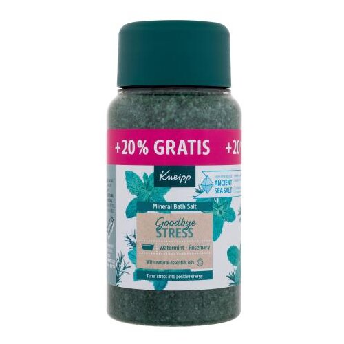 Kneipp Goodbye Stress Mineral Bath Salt kopalna sol 600 g unisex Slike