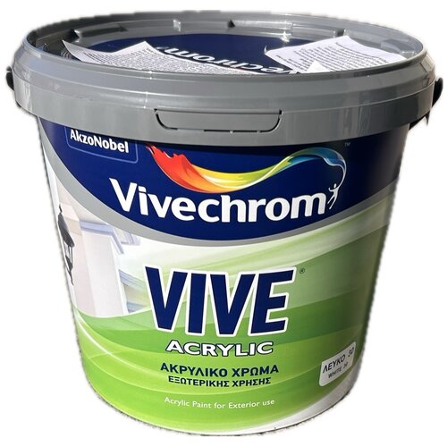 VIVECHROM Akrilna boja za fasade 3l, White Vive Acrylic Cene