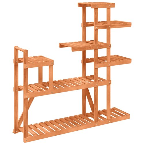  Stalak za cvijeće 110 x 25 x 111 cm od masivne jelovine Slike