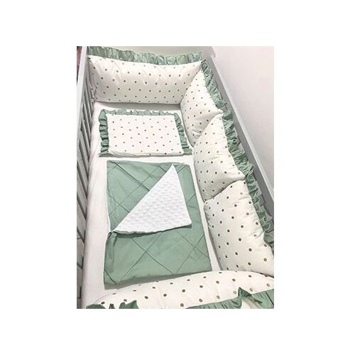Zoreti_Kids Ogradica i posteljina za krevetac zelena Cene