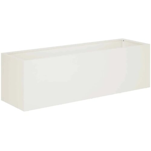  Vrtna saksija Bijela 80 x 30 x 30 cm Čelična vrata - Bijela 80 x 30 x 30 cm 1 Slike