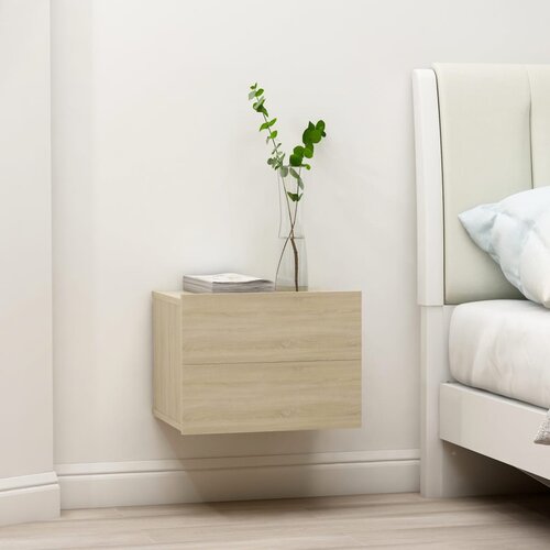 VidaXL Nočna omarica sonoma hrast 40x30x30 cm iverna plo&amp;scaron;ča Slike