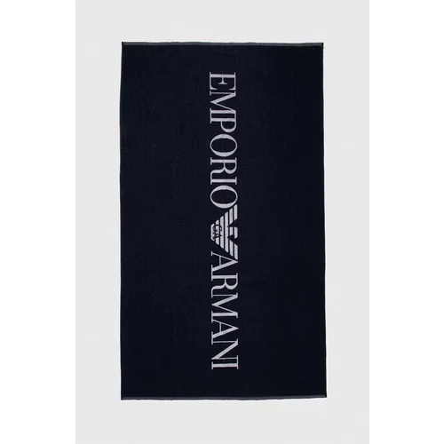 Emporio Armani Underwear Bombažna brisača mornarsko modra barva