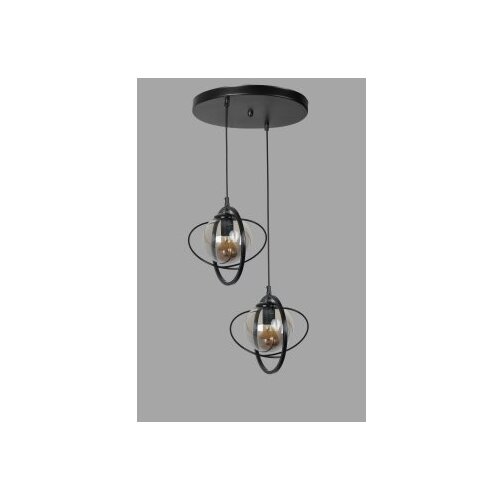 Opviq nepal 2 li tepsili siyah Füme Camlı Sarkıt blackfume chandelier Cene