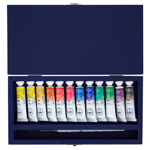  Profesionalne akvarelne barve White Nights v leseni &amp;scaron;katli 12 x 10 ml Slike