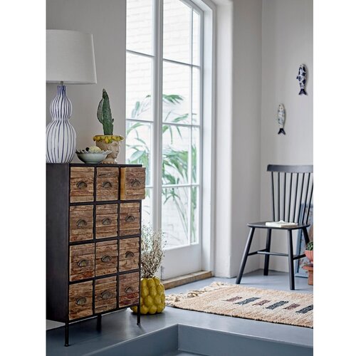 Bloomingville Crna/smeđa metalna komoda 60,5x92x33,5 cm Matteo &amp;ndash; Slike