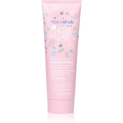 BodyBoom HairBoom Rice Rehab- 4 in 1 Multifunctional Rice Hair Mask maska za lase za tanke in poškodovane lase 200 ml Cene