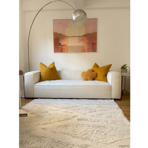 Lorena Canals Bela pralna ročno tkana volnena preproga 170x240 cm Enkang Ivory &amp;ndash; Slike