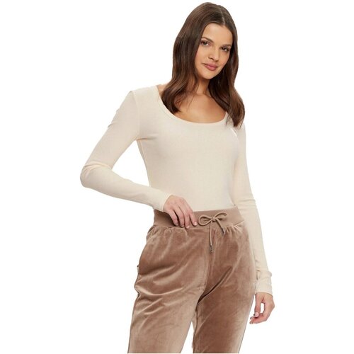 Guess Majice z dolgimi rokavi V4BP07 K8RT2 Bež Cene