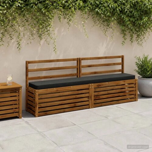  Jastučić za klupu - 1 dio VUGHT 100% poliester Crna - Crna (melange) 180 x 30 cm 1 Cijene
