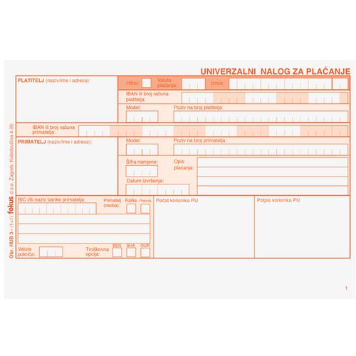  Obrazac HUB 3(1+1) set pk100 Cene