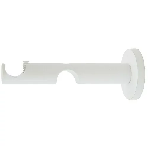 EXPO AMBIENTE Dvostruki nosač za karnišu Track (Bijele boje, Prikladno za: Šipke za zavjese Ø 20 mm, Duljina: 13,2 cm)