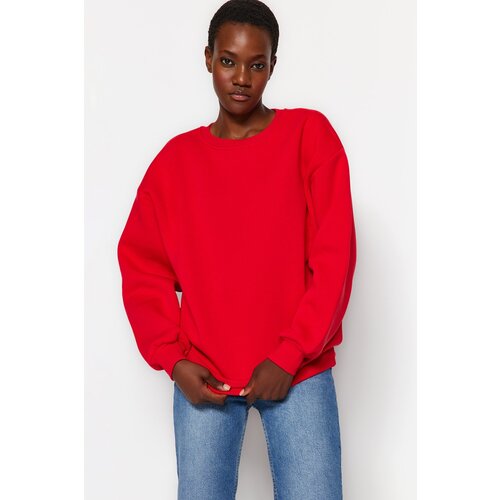 Trendyol Sweatshirt - Red - Oversize Cijene