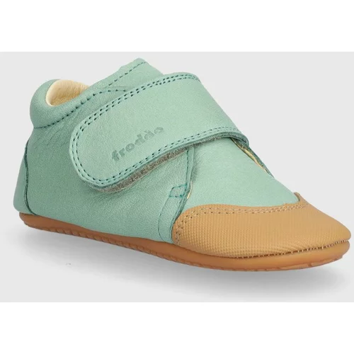Froddo Usnjeni čevlji za dojenčka zelena barva