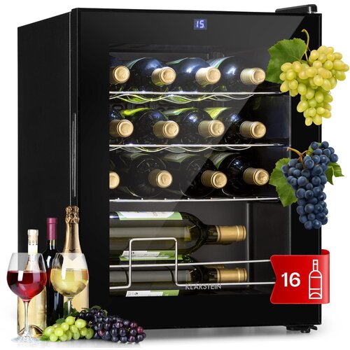 Klarstein Shiraz, vinoteka, 42 l, upravljačka ploča osjetljiva na dodir, 131 W, 5 - 18 ° C, crna Cijene