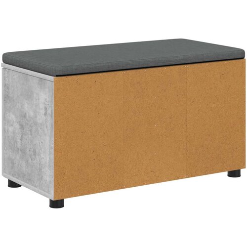  Klupa za hodnik s jastukom Betonski sivi 80 x 38 x 46 cm Slike