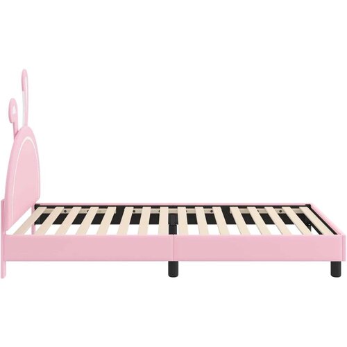  Krevet za djecu s uzglavljem Ružičasta 90 x 200 cm PU Slike