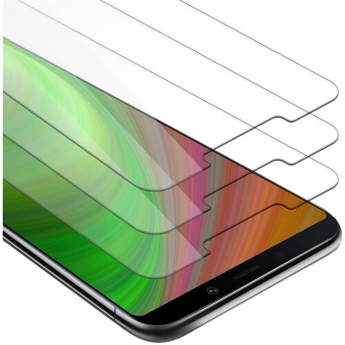 Cadorabo 3x Oklepna folija, združljiva z Samsung Galaxy A9 2018 - Za&amp;scaron;čitna folija v visoka prosojnost - 3-pack Kaljeno za&amp;scaron;čitno steklo za zaslone s trdoto 9H in združljivostjo s 3D dotikom, (20548415) Slike