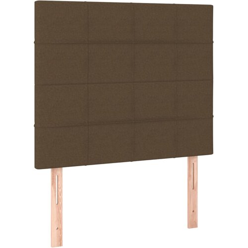  box spring s madracem LED tamnosmeđi 120x200 cm tkanina Slike