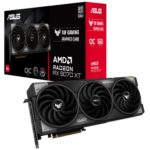 Asus TUF Gaming Radeon RX 9070 XT GDDR6 OC (TUF-RX9070XT-O16G-GAMING) gaming grafična kartica, (21833359) Slike