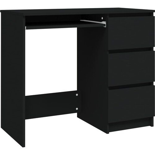 Maison Chic Pisalna miza - pisarniška miza - Računalniška miza črna 90x45x76 cm iverna plošča, (21785052) Cene