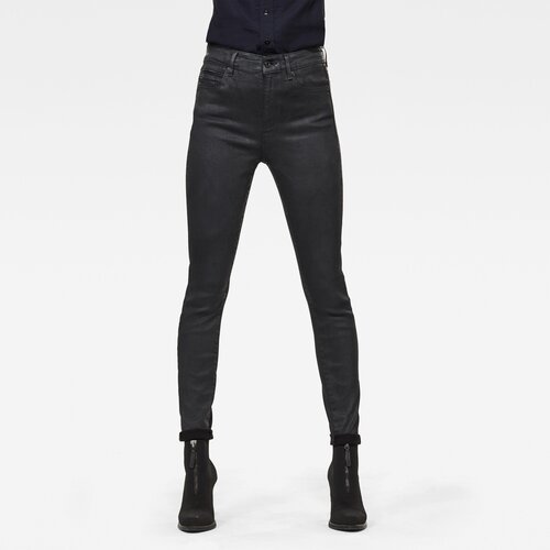G-star Jeans - G-Star Shape Studs High Super Skinn Black Slike