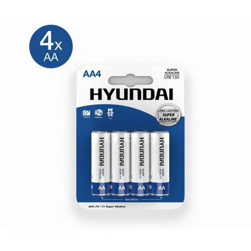 Hyundai battery Baterijski VloŽek Hyundai Super Alkaline Aa (4/1)