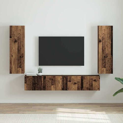 TV zidni ormar Zidne 2 pcs Staro drvo 30 x 31 x 100 cm Cijene