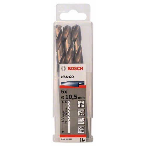 Bosch Burgija za metal HSS-Co, DIN 338 2608585900, 10,5 x 87 x 133 mm, 1 komad Cene