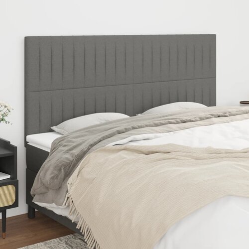  Uzglavlje tamno sivo 200x5x118/128 cm tkanina Cijene