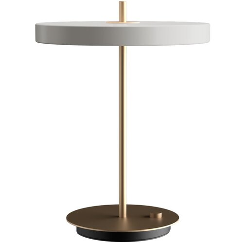 UMAGE Svetlo siva LED zatemnitvena namizna svetilka s kovinskim senčnikom (višina 41,5 cm) Asteria Table – Cene