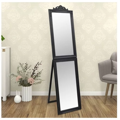  Prostostoječe ogledalo črno 40x160 cm