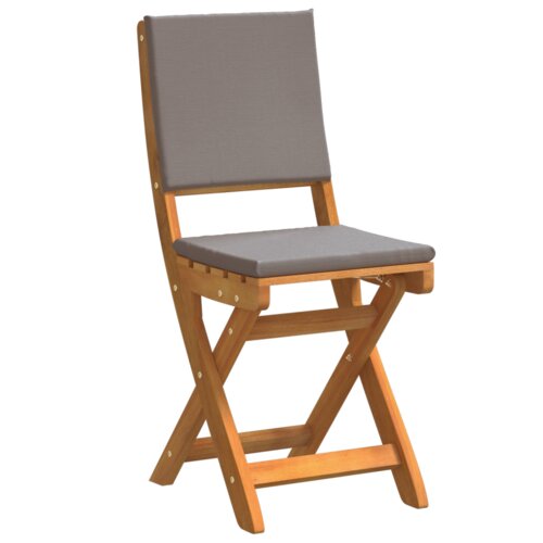 vidaXL 3-delni zložljiv bistro set z blazinami iz trdnega akacijevega lesa Cene