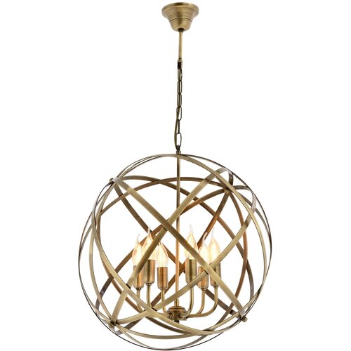 Opviq Luster AV-4183-6E, 90cm, 50 cm, 6xE14, zlato Cijene