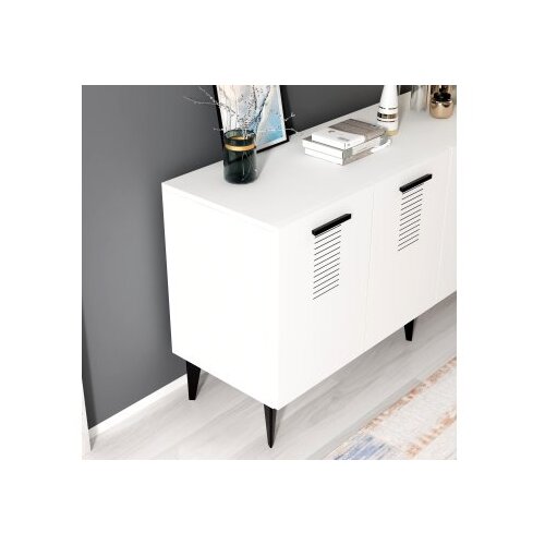 Hanah home asimo - white white console Cene