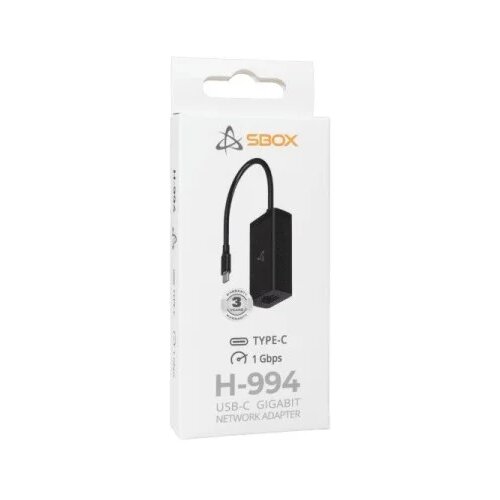 S Box SBOX LAN ADAPTER H-994 USB-C to Gigabit Ethernet Cijene