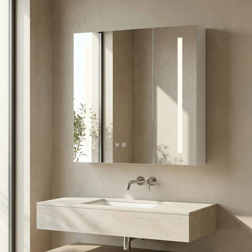 Rea Omara z ogledalom in LED osvetlitvijo M1015-60 60x65 Cene