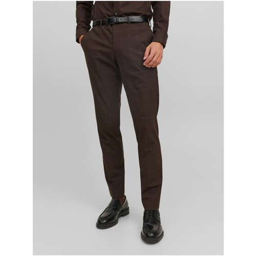Jack &amp;amp; Jones Dark brown Men&amp;#039;s Suit Pants Solaris - Men Slike