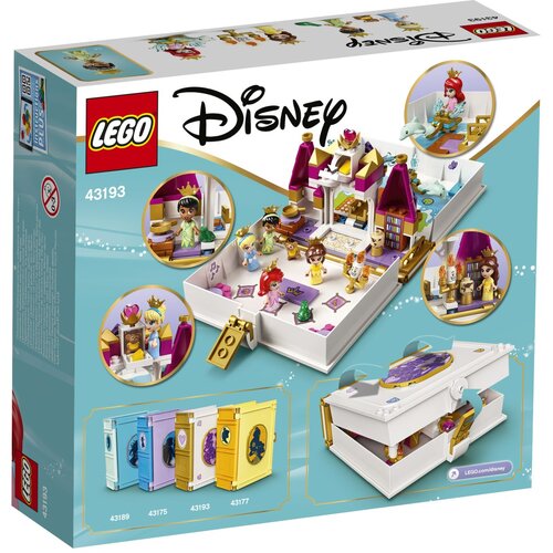 Lego Disney Princess Dogodivščina s knjigo pripovedk o Arieli, Belle, Pepelki in Tiani - 43193 Cene