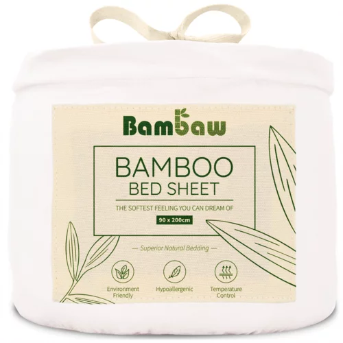Bambaw Rjuha iz bambusa 90 x 200 cm - White