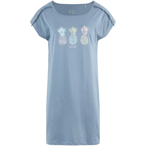 VIVANCE Spavaćica košulja 'Pineapple' plava