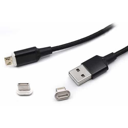 USB kabl magnetni na IP/Tip C/Mikro 1m Kettz Cene