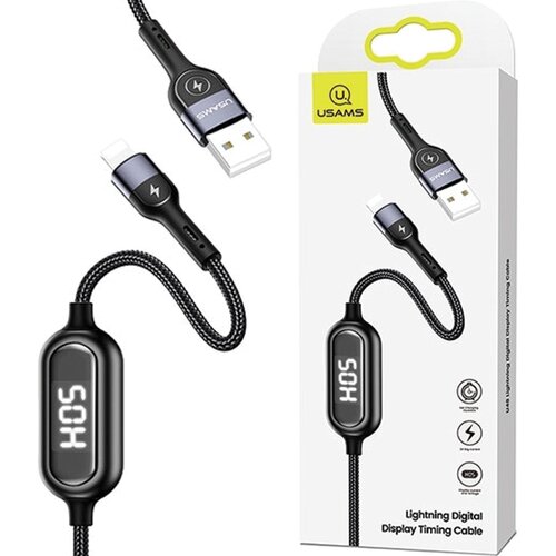 Usams PLETENICA KABEL U48 ZA LIGHTNING 1.2M 2A HITRO POLNJENJE ZA IPHONE ČRNO, (21980470) Cene