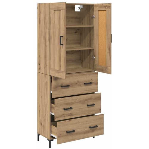  Highboard 2 kom. Umjetnički hrast 69,5 x 34 x 180 cm Slike